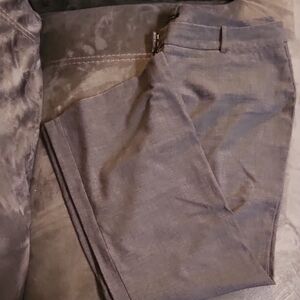 Women's Dark Gray Dress Pants - Classic Straight Fit